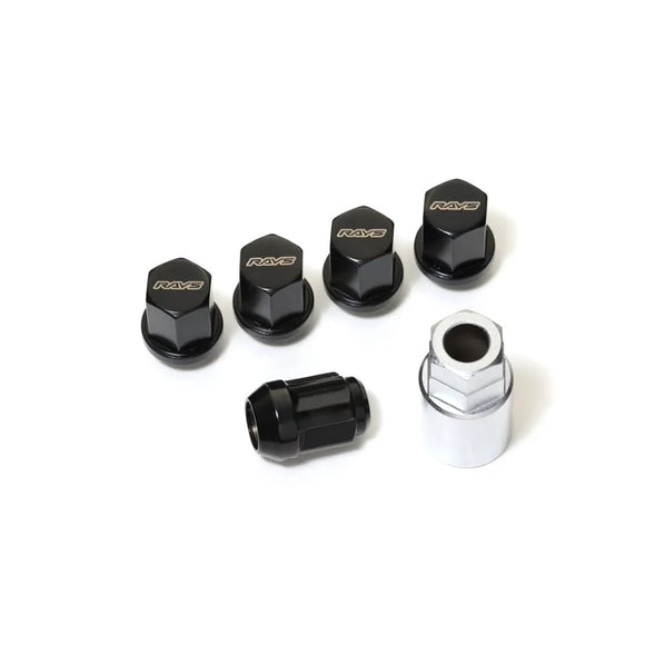 RAYS 19HEX Nut & Lock Set L33 (M14x1.5 / 5 Lug)