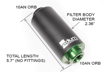 ラジウムフューエルフィルター 高流量｜High-Flow Fuel Filter（6/10/100ミクロン） - 0
