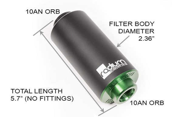 ラジウムフューエルフィルター 高流量｜High-Flow Fuel Filter（6/10/100ミクロン）