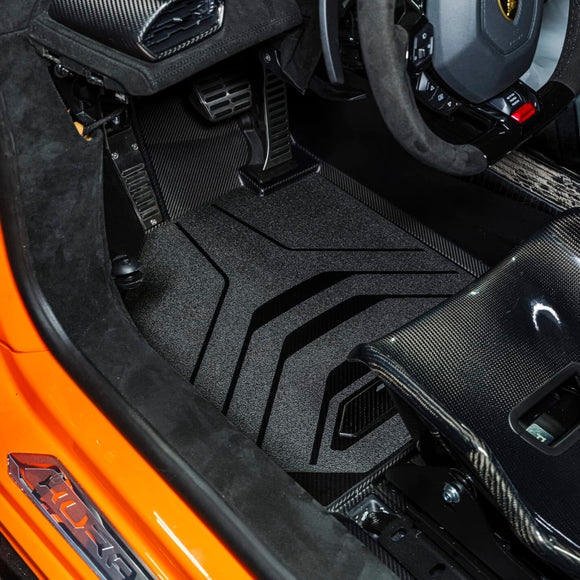 MF5 カーボン フロアマット Lamborghini Huracán STO カーボンフロア オプション装着車用 左ハンドル用