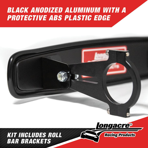 Longacre 52-22531 17" Wide Angle Mirror Kit - Short Brackets