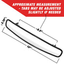 Longacre 52-22535 14" Wide Angle Mirror Kit - Short Brackets