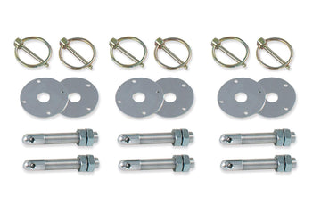 Longacre 52-23502 Aluminum Hood Pin Kit - 1/2"-20 Set of 6