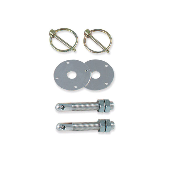 Longacre 52-23510 Aluminum Hood Pin Kit - 3/8"-24 Set of 2