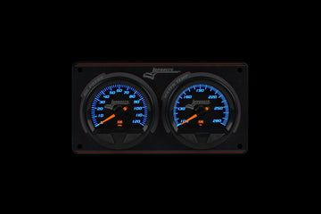 Longacre 52-44560 SMi™ Elite Waterproof Gauge Panel, 2 Gauge Oil Pressure/Wate