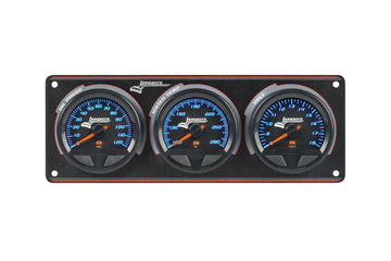 Longacre 52-44564 SMi™ Elite Waterproof Gauge Panel from Longacre, 3 Gauge Oil