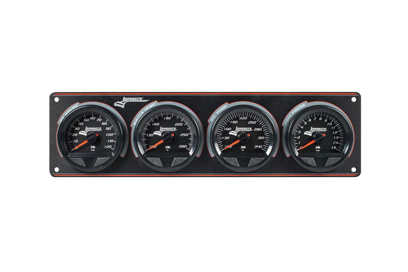 Longacre 52-44566 SMi™ Elite Waterproof Gauge Panel, 4 Gauge Oil Pressure/Wate