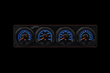 Longacre 52-44567 SMi™ Elite Waterproof Gauge Panel, 4 Gauge Oil Pressure/Wate