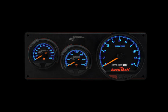 Longacre 52-44572 SMi™ Elite Waterproof Gauge Panel, 2 Gauge Oil Pressure/Wate