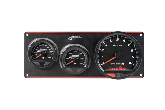 Longacre 52-44572 SMi™ Elite Waterproof Gauge Panel, 2 Gauge Oil Pressure/Wate