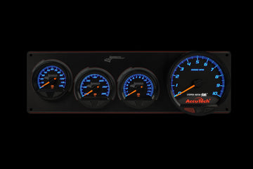 Longacre 52-44574 SMi™ Elite Waterproof Gauge Panel, 3 Gauge Oil Pressure/Wate
