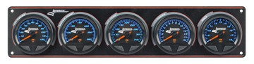 Longacre 52-44579 SMi™ Elite Waterproof Gauge Panel from Longacre,  4 Gauge Oi