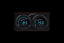 Longacre 52-44660 Digital Elite LED Waterproof Gauge Panel, 2 Gauge Oil Pressu