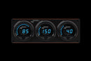 Longacre 52-44663 Digital Elite LED Waterproof Gauge Panel, 3 Gauge Oil Pressu