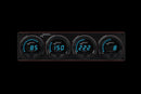 Longacre 52-44666 Digital Elite LED Waterproof Gauge Panel, 4 Gauge Oil Pressu