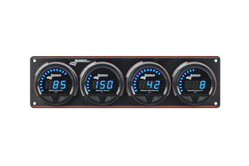 Longacre 52-44668 Digital Elite LED Waterproof Gauge Panel from Longacre, 4 Ga