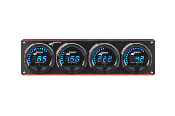 Longacre 52-44669 Digital Elite LED Waterproof Gauge Panel from Longacre, 4 Ga