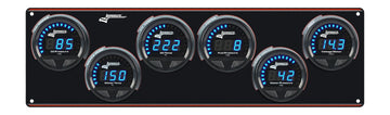 Longacre 52-44671 Digital Elite LED Waterproof Gauge Panel from Longacre, 6 Ga