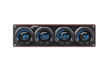Longacre 52-44673 Digital Elite LED Waterproof Gauge Panel from Longacre, 3 Ga