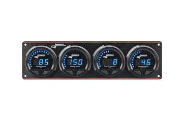 Longacre 52-44674 Digital Elite LED Waterproof Gauge Panel from Longacre, 3 Ga