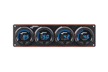 Longacre 52-44675 Digital Elite LED Waterproof Gauge Panel from Longacre, 3 Ga