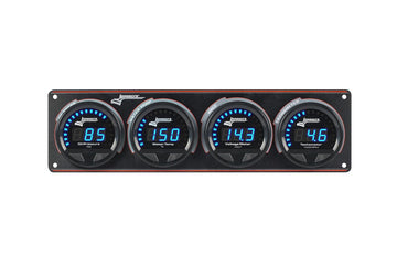 Longacre 52-44676 Digital Elite LED Waterproof Gauge Panel from Longacre, 3 Ga
