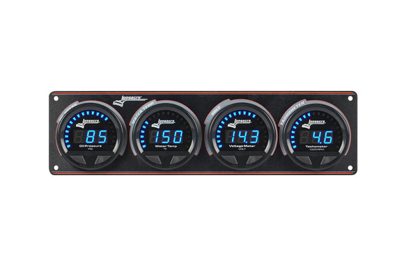 Longacre 52-44676 Digital Elite LED Waterproof Gauge Panel from Longacre, 3 Ga
