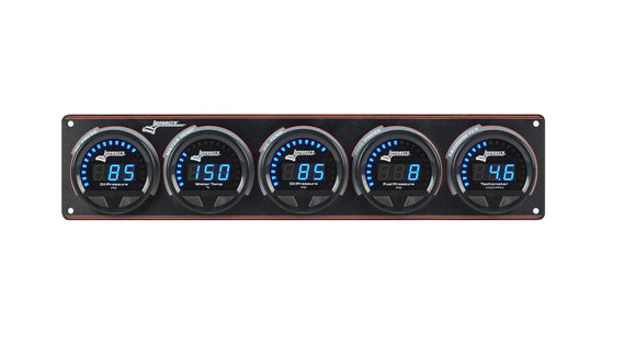 Longacre 52-44677 Digital Elite LED Waterproof Gauge Panel from Longacre, 4 Ga