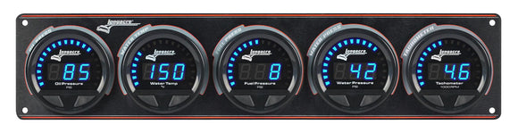 Longacre 52-44678 Digital Elite LED Waterproof Gauge Panel from Longacre, 4 Ga