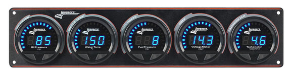 Longacre 52-44679 Digital Elite LED Waterproof Gauge Panel from Longacre, 4 Ga