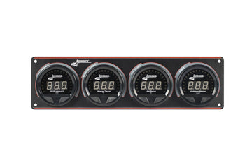 Longacre 52-44862 Digital Elite LED Waterproof Gauge Panel from Longacre, 4 Ga