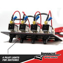 Longacre 52-44865 4 Accessory switch panel with 4 pilot lights