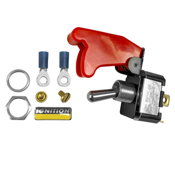 Longacre 52-45470 2 Terminal HD Ignition Switch w/ Flip-Up Cover