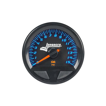 Longacre 52-46750 SMi™ Elite Waterproof Gauges, Fuel Pressure 0-15 psi, Sensor