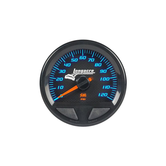 Longacre 52-46751 SMi™ Elite Waterproof Gauges, Fuel Pressure 0-120 psi, Senso