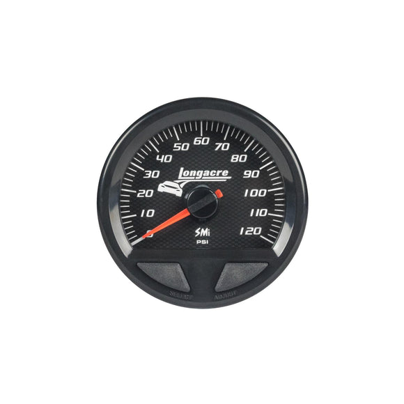 Longacre 52-46751 SMi™ Elite Waterproof Gauges, Fuel Pressure 0-120 psi, Senso