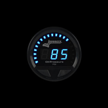 Longacre 52-46857 Digital Elite LED Waterproof Gauges, Oil Pressure 0-120 psi,