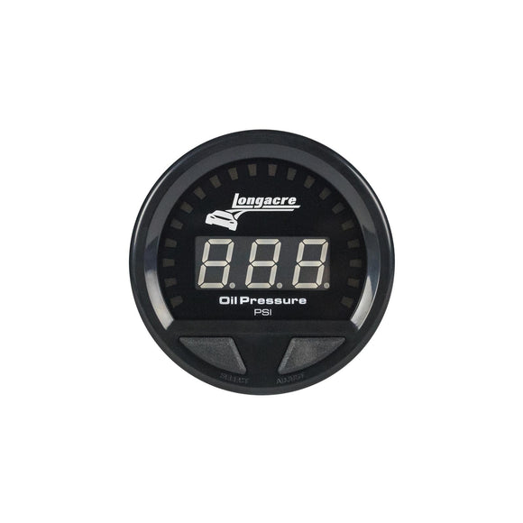 Longacre 52-46857 Digital Elite LED Waterproof Gauges, Oil Pressure 0-120 psi,