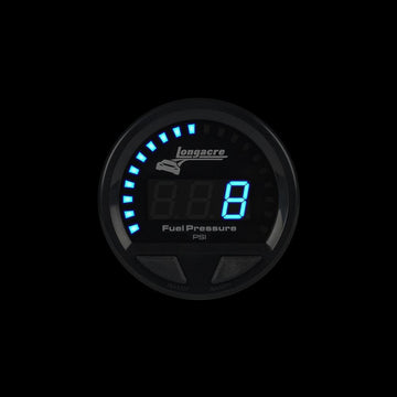 Longacre 52-46858 Digital Elite LED Waterproof Gauges, Fuel Pressure 0-15 psi,