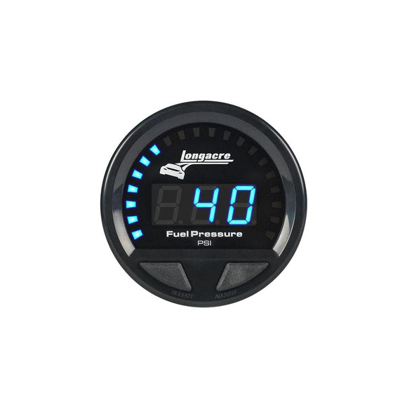 Longacre 52-46859 Digital Elite LED Waterproof Gauges, Fuel Pressure 0-120 psi