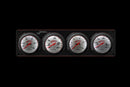 Longacre 52-46916 Sportsman™ Elite 4 Gauge Panel Oil Pressure, Water Temperatu