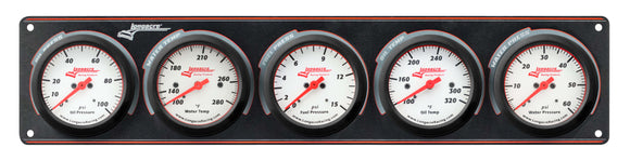 Longacre 52-46918 Sportsman™ Elite 5 Gauge Panel Oil Pressure, Water Temperatu