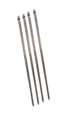 Longacre 52-47845 Stainless Steel Header Wrap Locking Ties - 14" - package 12