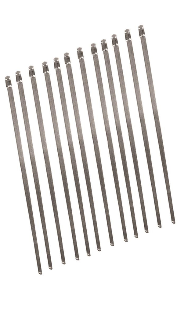 Longacre 52-47845 Stainless Steel Header Wrap Locking Ties - 14" - package 12