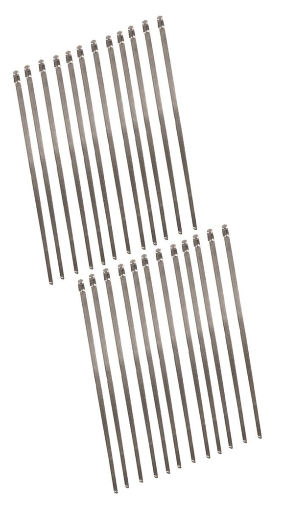 Longacre 52-47845 Stainless Steel Header Wrap Locking Ties - 14" - package 12