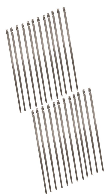 Longacre 52-47845 Stainless Steel Header Wrap Locking Ties - 14" - package 12