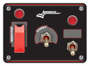 Longacre 52-48966 Elite Switch Panel - Starter/Ignition/1 ACC With Lights & Fl