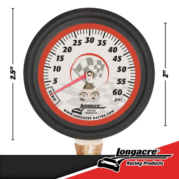 Longacre 52-52004 Basic 2" Tire Gauge