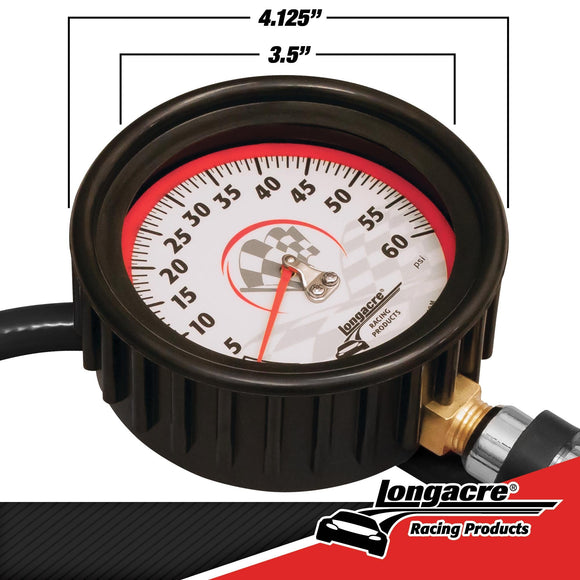 Longacre 52-52007 Magnum™ 3½" GID Quick Fill Tire Gauge 0-60 psi