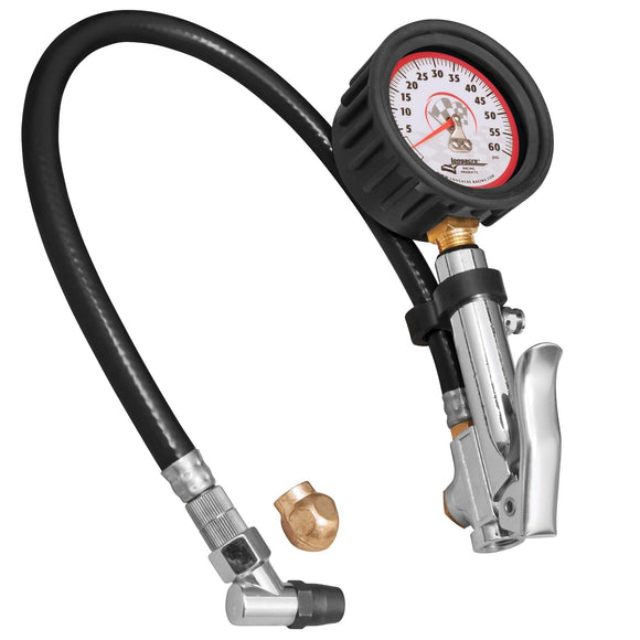 Longacre 52-52009 Deluxe 2½" GID Quick Fill Tire Gauge 0-60 psi